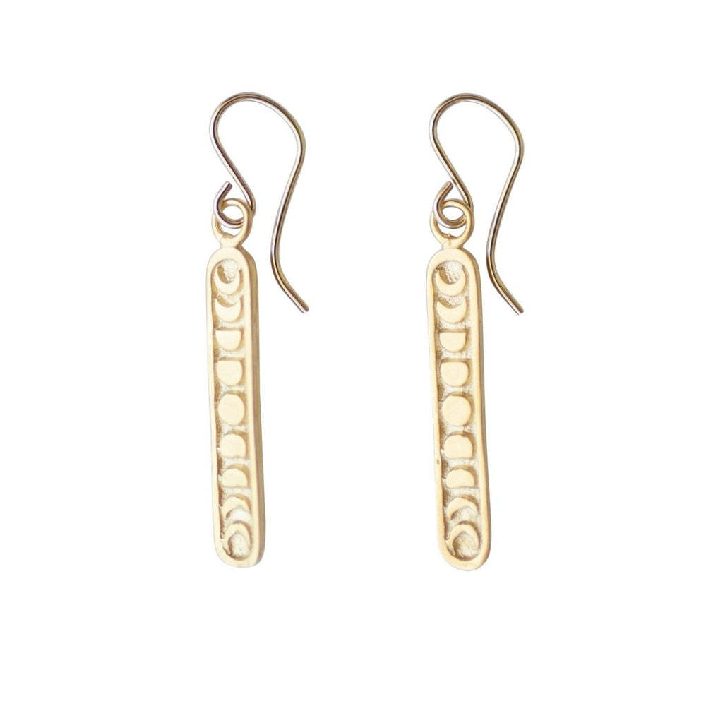 
            
                Load image into Gallery viewer, 18K Gold Vermeil Moon Phases Earrings
            
        