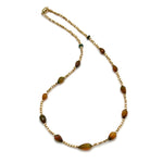 Teardrop Fire Opal Necklace - 15.5"